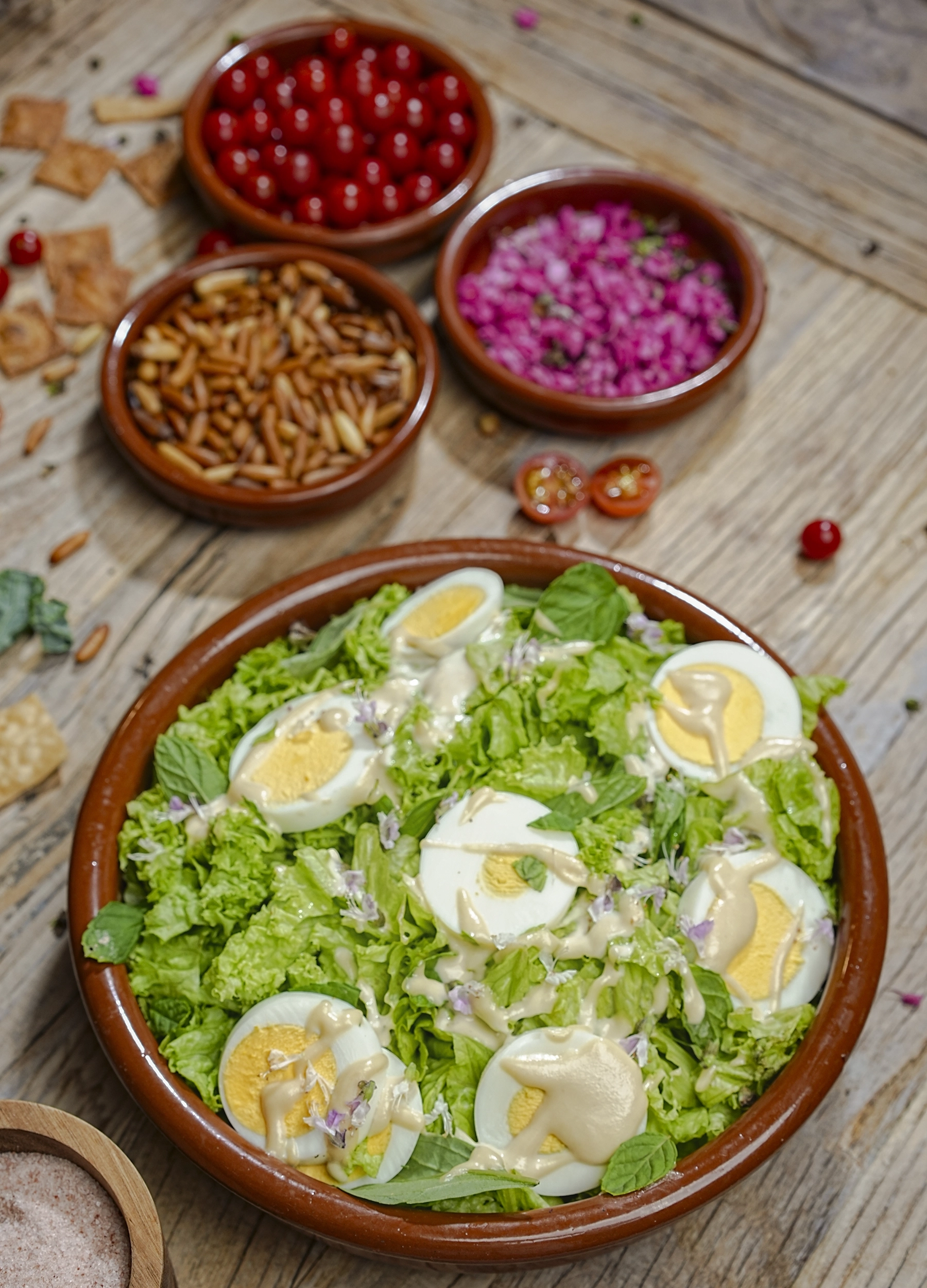 Tahini-egg-salad
